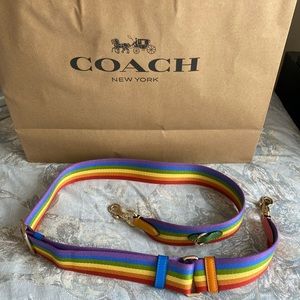 Coach rainbow purse strap. **STRAP ONLY***